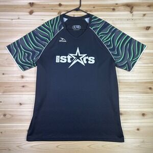 Score Stars Jersey T-Shirt Adult XL Black and Green Short Sleeve Shirt #41